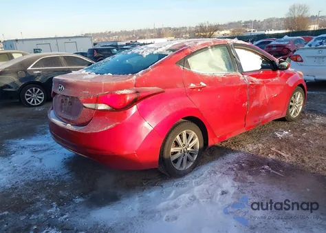2016 Hyundai Elantra Se from USA, damaged, VIN KMHDH4AE4GU527968